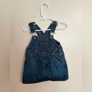 6-12m Vintage Old Navy Blue Jean Overall dress